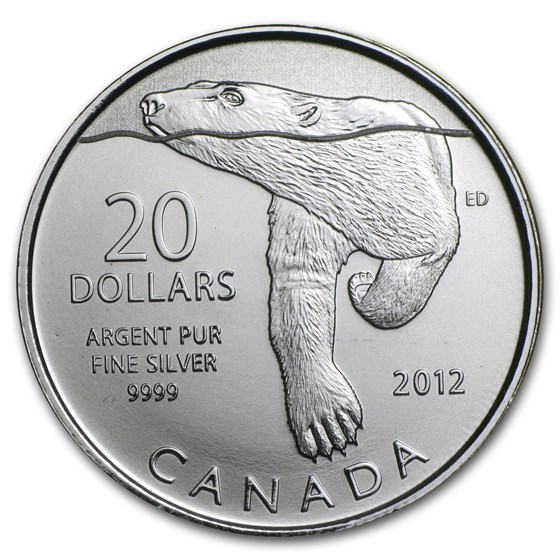 2012 Canada 1/4 oz Silver $20 Polar Bear (Capsule Only) 2012 Canada 1/4 oz Silver $20 Polar Bear (Capsule Only)