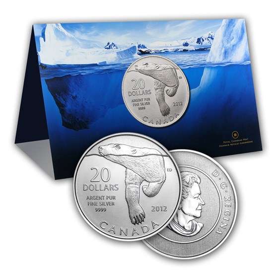 Buy 2012 Canada 1/4 oz Silver 20 Polar Bear (Coin Only) APMEX