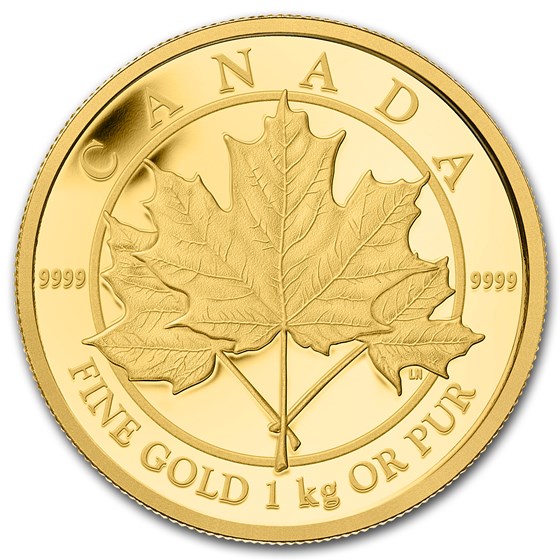 2012 Canada 1 kilo Proof Gold $2,500 Maple Leaf Forever 2012 Canada 1 kilo Proof Gold $2,500 Maple Leaf Forever