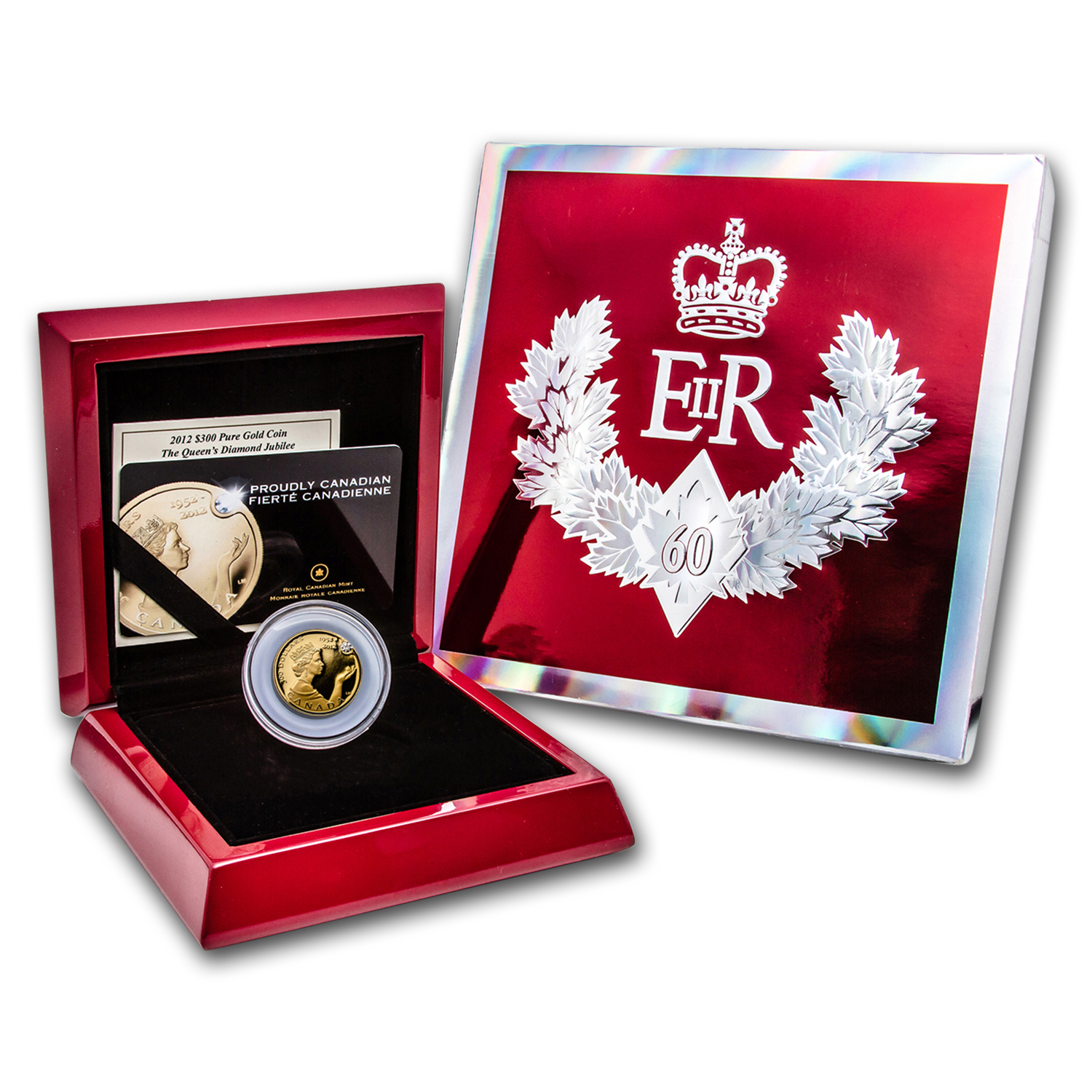 Buy 2012 Canada 1 oz Gold $300 Diamond Jubilee (w/Diamond) | APMEX