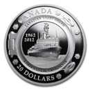 2012 Canada 1 oz Silver $20 50th Anniversary of Coast Guard