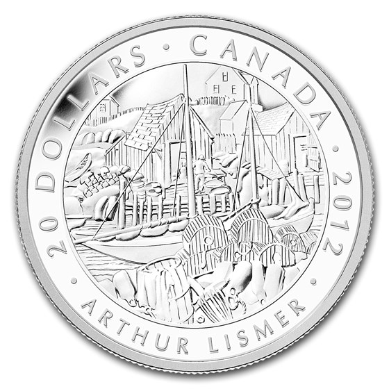 2012 Canada 1 oz Silver $20 Lismer, Nova Scotia Fishing Village 2012 Canada 1 oz Silver $20 Lismer, Nova Scotia Fishing Village