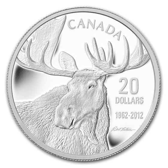 2012 Canada 1 oz Silver $20 Robert Bateman's Moose 2012 Canada 1 oz Silver $20 Robert Bateman's Moose