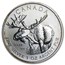 2012 Canada 1 oz Silver Wildlife Series Moose (Abrasions)
