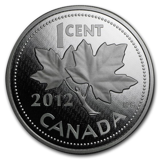 2012 Canada 5 oz Silver Farewell to the Penny