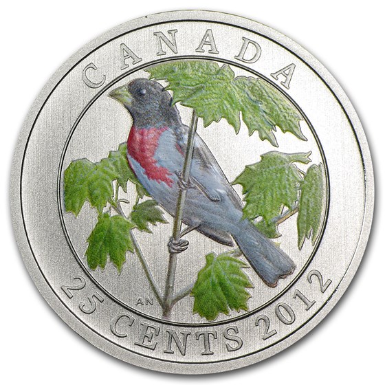 2012 Canada Birds of Canada Rose Breasted Grosbeak (Colored) 2012 Canada Birds of Canada Rose Breasted Grosbeak (Colored)
