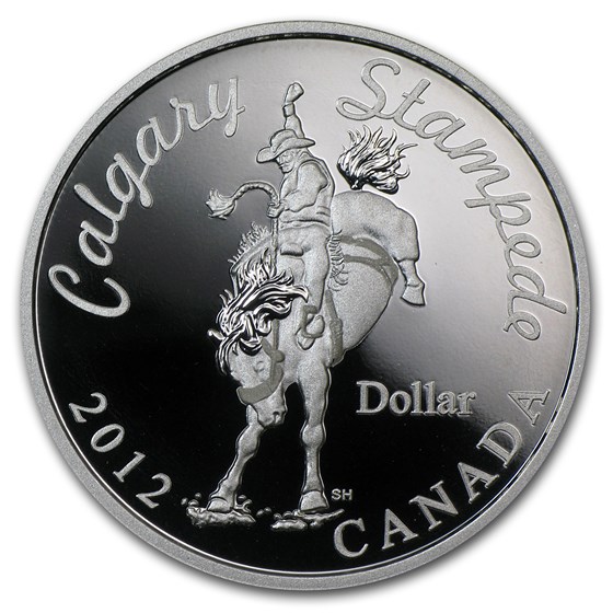 2012 Canada Silver $1 Calgary Stampede Bucking Bronco 2012 Canada Silver $1 Calgary Stampede Bucking Bronco