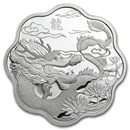 2012 Canada Silver $15 Lunar Lotus Dragon (w/Box & COA)