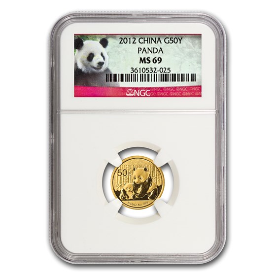 2012 China 1/10 oz Gold Panda MS-69 NGC 2012 China 1/10 oz Gold Panda MS-69 NGC
