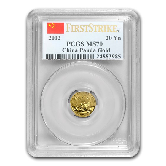 2012 China 1/20 oz Gold Panda MS-70 PCGS (FirstStrike®) 2012 China 1/20 oz Gold Panda MS-70 PCGS (FirstStrike®)