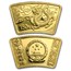 2012 China 1/3 oz Gold & 1 oz Silver Fan Year of the Dragon