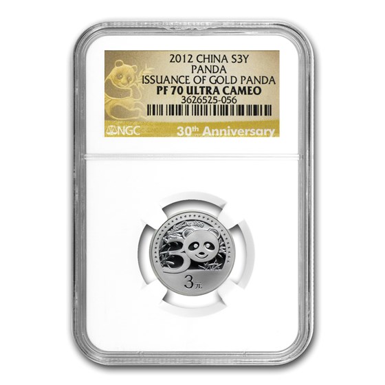 2012 China 1/4 oz Silver Panda 30th Anniv PF-70 NGC 2012 China 1/4 oz Silver Panda 30th Anniv PF-70 NGC