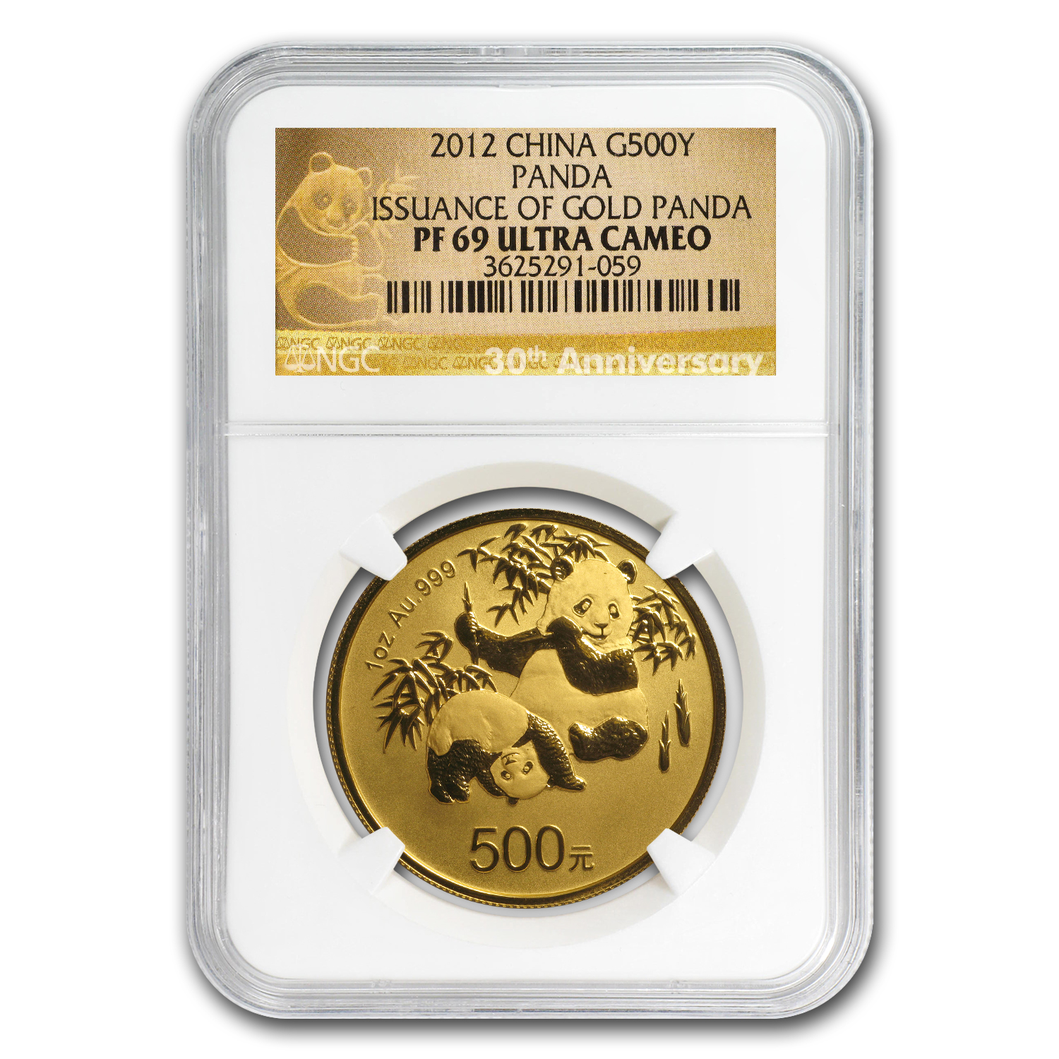 中国熊猫金幣発行30周年記念純銀5oz 5オンス2012年