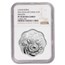 2012 China 1 oz Silver Flower Year of the Dragon PF-70 NGC