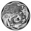 2012 China 1 oz Silver Flower Year of the Dragon (w/Box & COA)