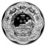 2012 China 1 oz Silver Flower Year of the Dragon (w/Box & COA)