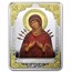 2012 Cook Islands $5 Russian Icon Virgin Mary Semistrelnaja