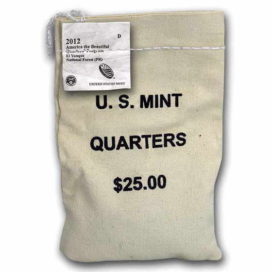 2012-D ATB Quarter El Yunque National Forest $25 Sealed Mint Bag