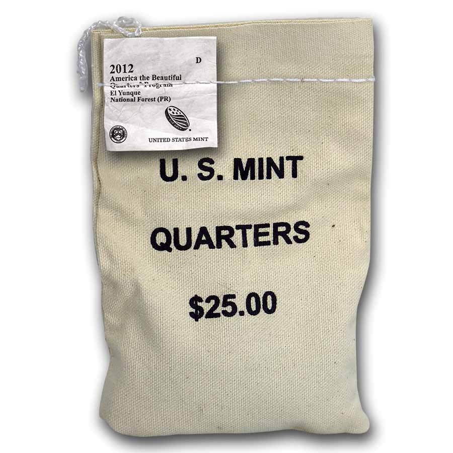2012-D ATB Quarter El Yunque National Forest $25 Sealed Mint Bag