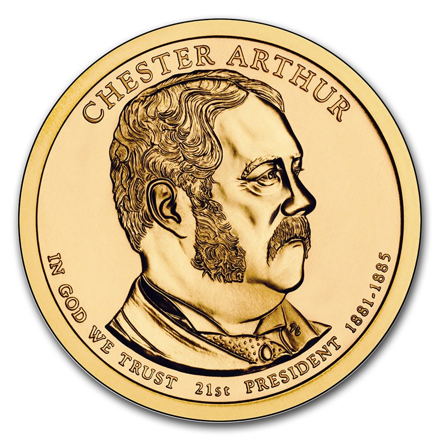 2012-D Chester Arthur Presidential Dollar BU