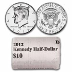 2012-D Kennedy Half Dollar 20-Coin Mint Roll BU (Mint Wrapped)
