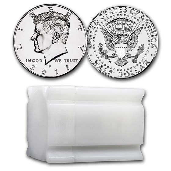 2012-D Kennedy Half Dollar 20-Coin Roll BU 2012-D Kennedy Half Dollar 20-Coin Roll BU