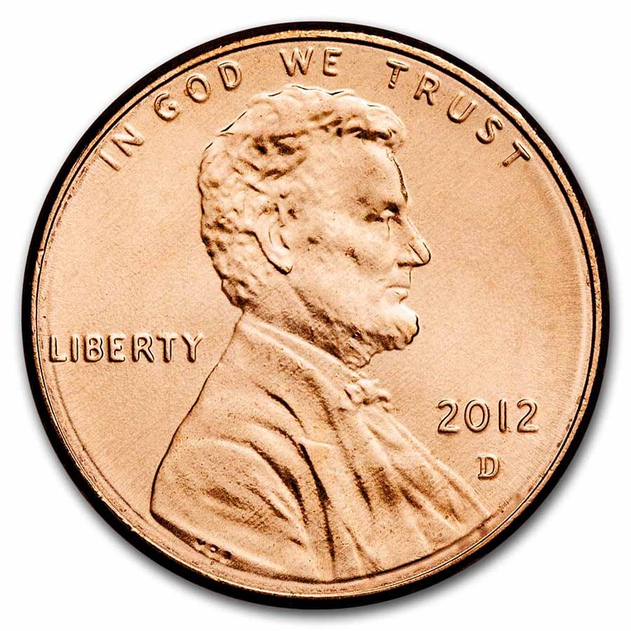 2012-D Lincoln Cent BU (Red)