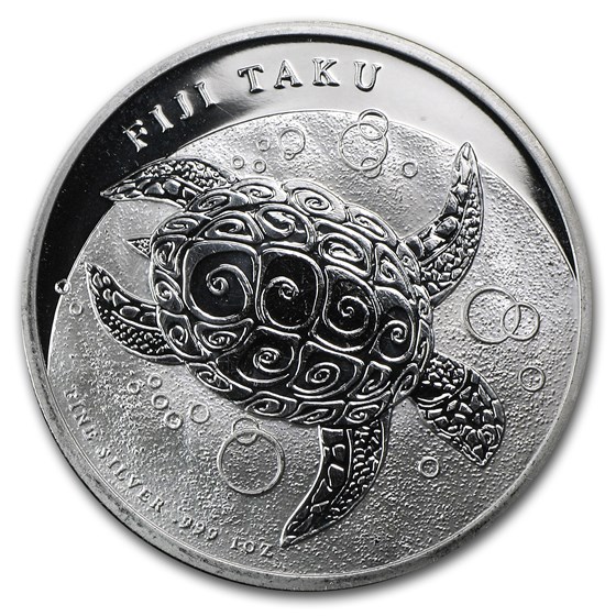 2012 Fiji 1 oz Silver $2 Taku BU