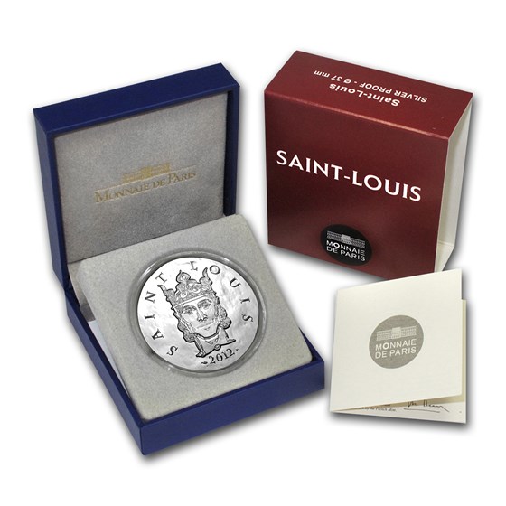 2012 France Silver €10 Legendary Collection Proof (Saint-Louis) 2012 France Silver €10 Legendary Collection Proof (Saint-Louis)