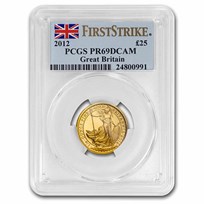 2012 GB 1/4 oz Gold Britannia PR-69 PCGS DCAM (FS)