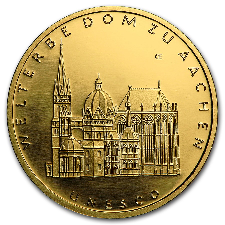 Buy 2012 Germany 1/2 oz Gold 100 Euro Aachen Cathedral BU APMEX