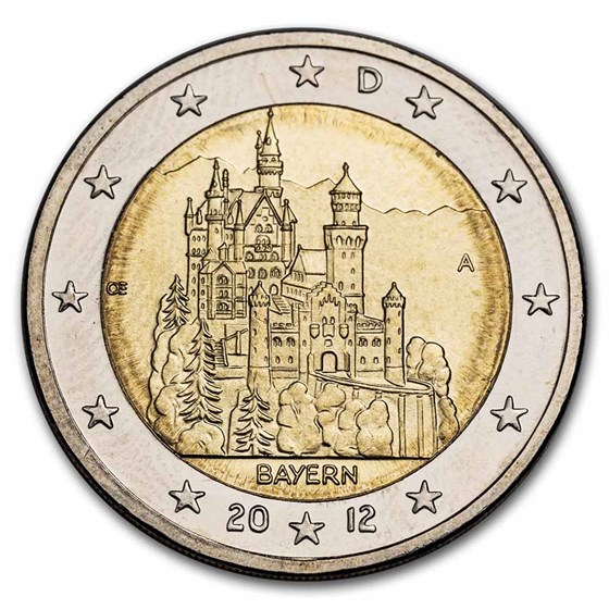 2012 Germany 2 Euro Bavaria BU 2012 Germany 2 Euro Bavaria BU