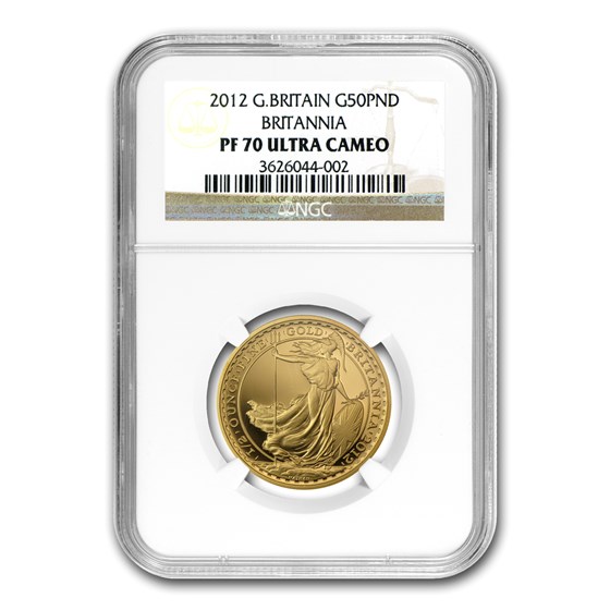 2012 Great Britain 1/2 oz Proof Gold Britannia PF-70 NGC 2012 Great Britain 1/2 oz Proof Gold Britannia PF-70 NGC