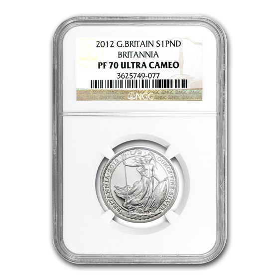 2012 Great Britain 1/2 oz Silver Britannia PF-70 NGC 2012 Great Britain 1/2 oz Silver Britannia PF-70 NGC