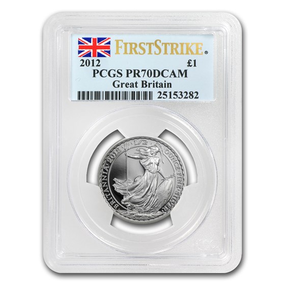 2012 Great Britain 1/2 oz Silver Britannia PR-70 PCGS (FS) 2012 Great Britain 1/2 oz Silver Britannia PR-70 PCGS (FS)