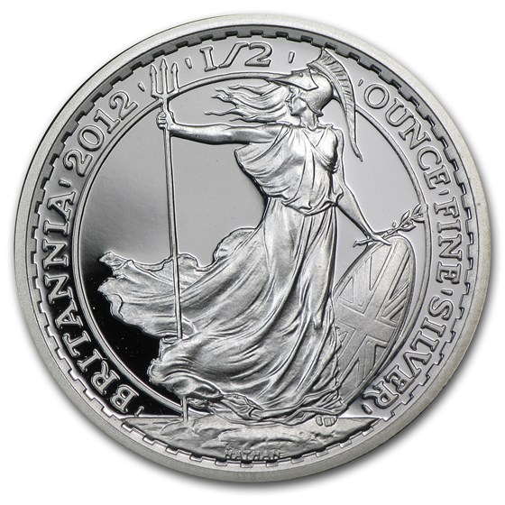 2012 Great Britain 1/2 oz Silver Britannia Proof 2012 Great Britain 1/2 oz Silver Britannia Proof