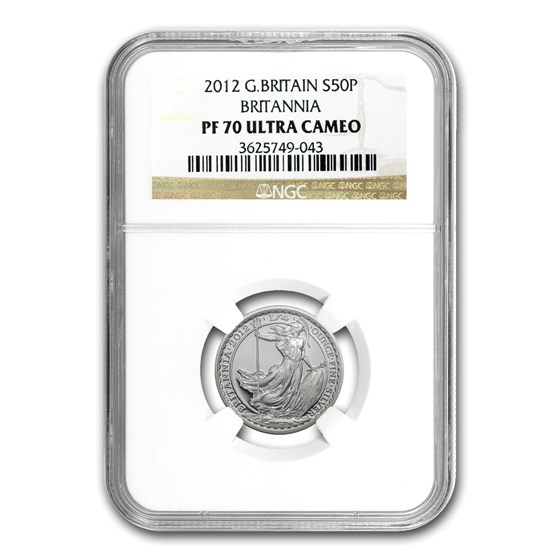 2012 Great Britain 1/4 oz Silver Britannia PF-70 NGC 2012 Great Britain 1/4 oz Silver Britannia PF-70 NGC