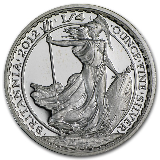 2012 Great Britain 1/4 oz Silver Britannia Proof 2012 Great Britain 1/4 oz Silver Britannia Proof