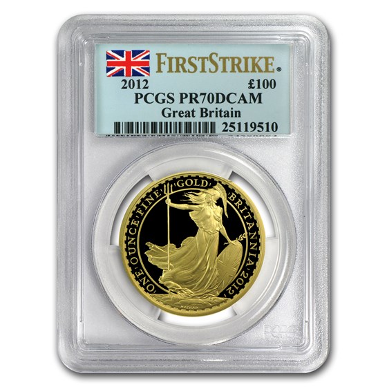 2012 Great Britain 1 oz Gold Britannia Coin PR-70 PCGS (FS) 2012 Great Britain 1 oz Gold Britannia Coin PR-70 PCGS (FS)