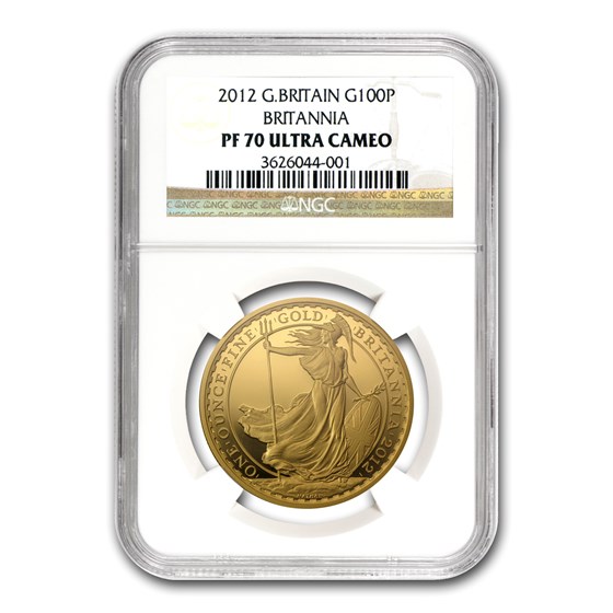 2012 Great Britain 1 oz Gold Britannia PF-70 NGC 2012 Great Britain 1 oz Gold Britannia PF-70 NGC