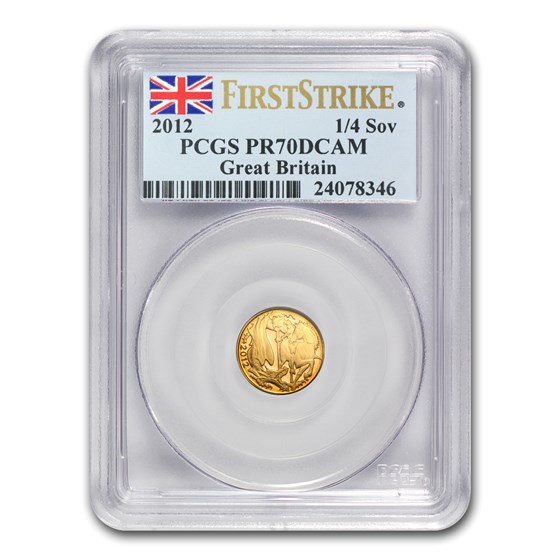 2012 Great Britain Gold 1/4 Sovereign PR-70 PCGS (FS)
