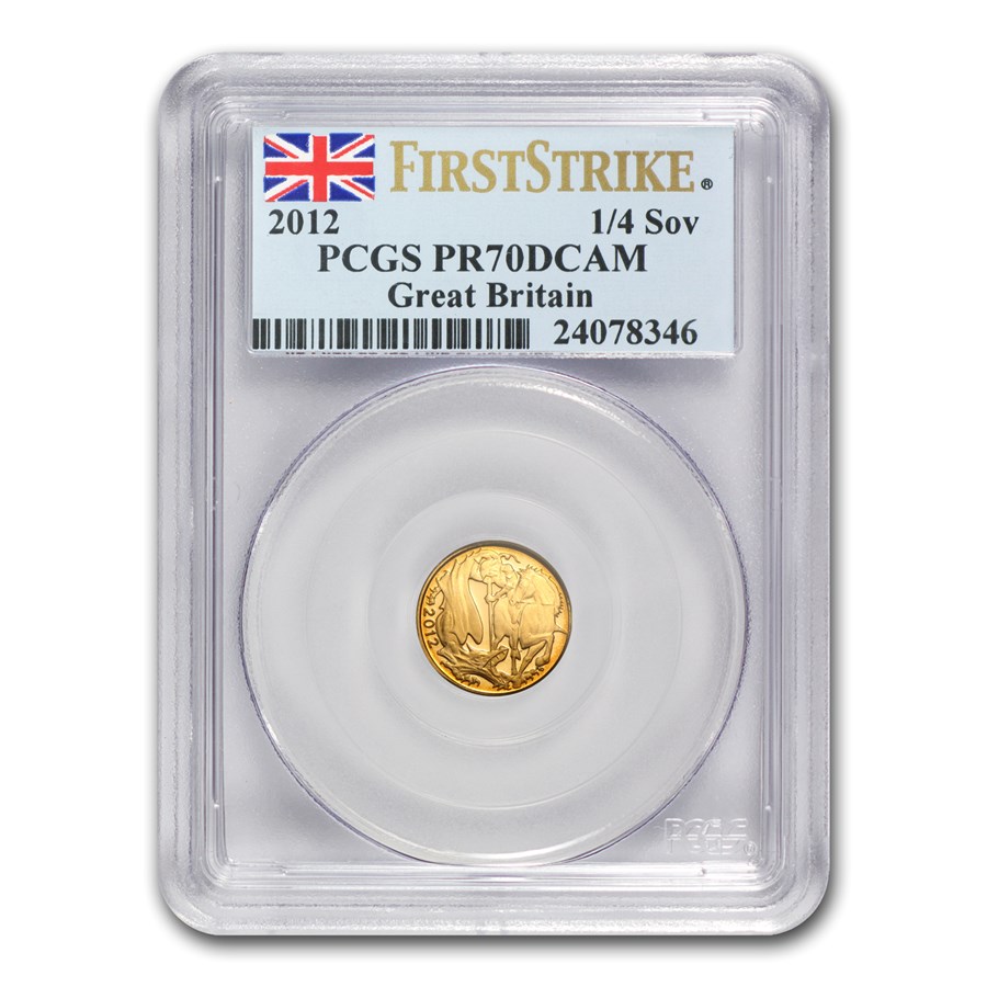 2012 Great Britain Gold 1/4 Sovereign PR-70 PCGS (FS)