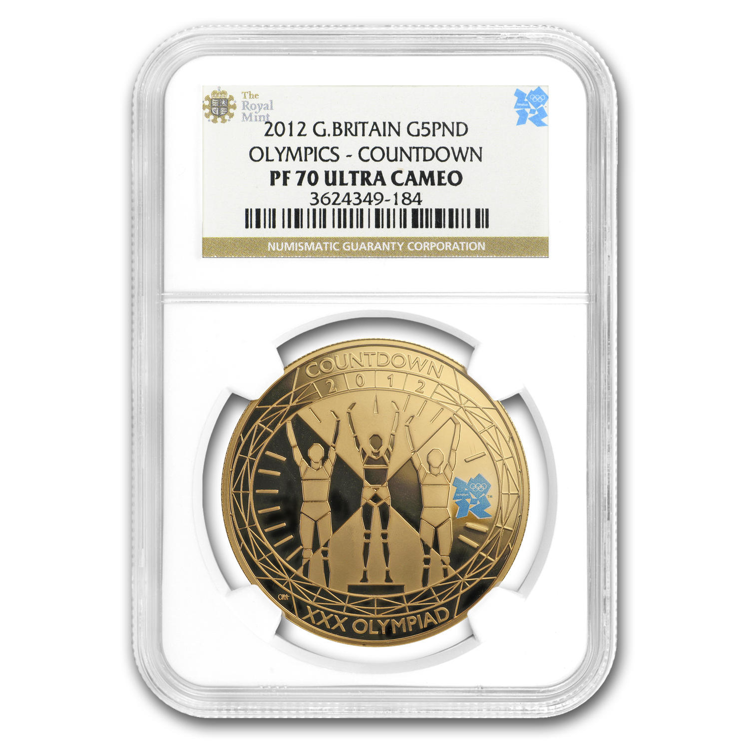 2012 OLYMPICS COUNTDOWN £5 銀貨 NGC PF70UC Buy 2012 Great Britain Gold £5 Olympic Countdown PF-70 NGC