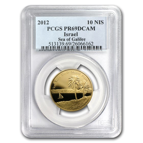 2012 Israel 1/2 oz Gold Sea of Galilee PR-69 PCGS 2012 Israel 1/2 oz Gold Sea of Galilee PR-69 PCGS