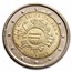 2012 Italy 2 Euro 10 Years of the Euro BU