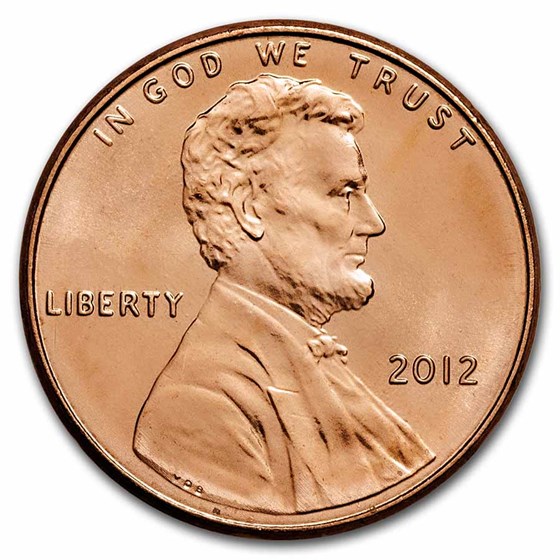 2012 Lincoln Cent BU (Red) 2012 Lincoln Cent BU (Red)
