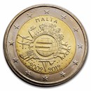 2012 Malta 2 Euro 10 Years of the Euro BU