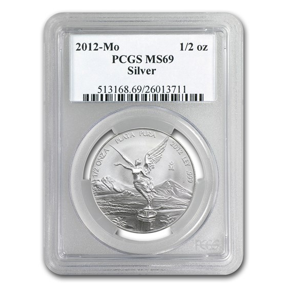 2012 Mexico 1/2 oz Silver Libertad MS-69 PCGS 2012 Mexico 1/2 oz Silver Libertad MS-69 PCGS