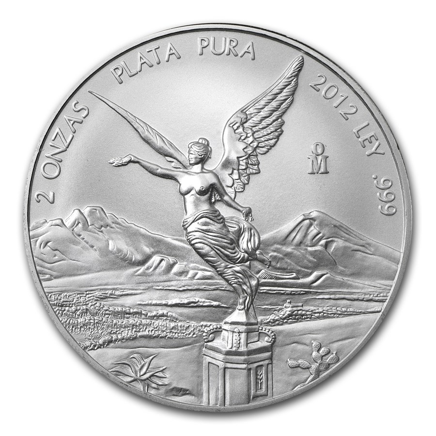2012 Mexico 2 oz Silver Libertad BU