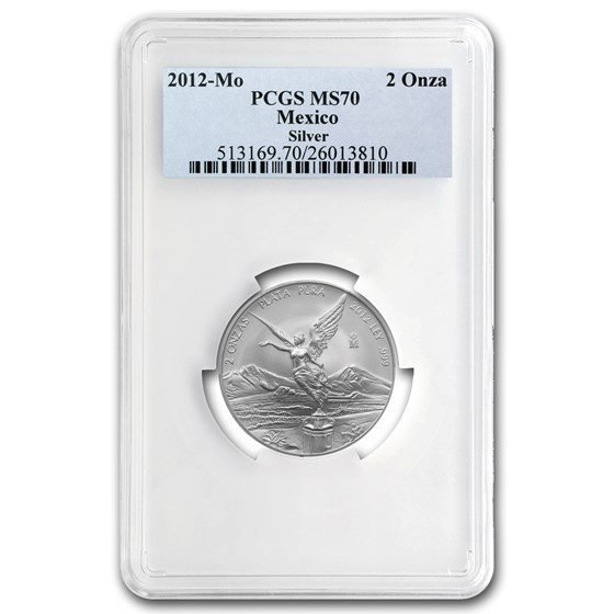 2012 Mexico 2 oz Silver Libertad MS-70 PCGS 2012 Mexico 2 oz Silver Libertad MS-70 PCGS